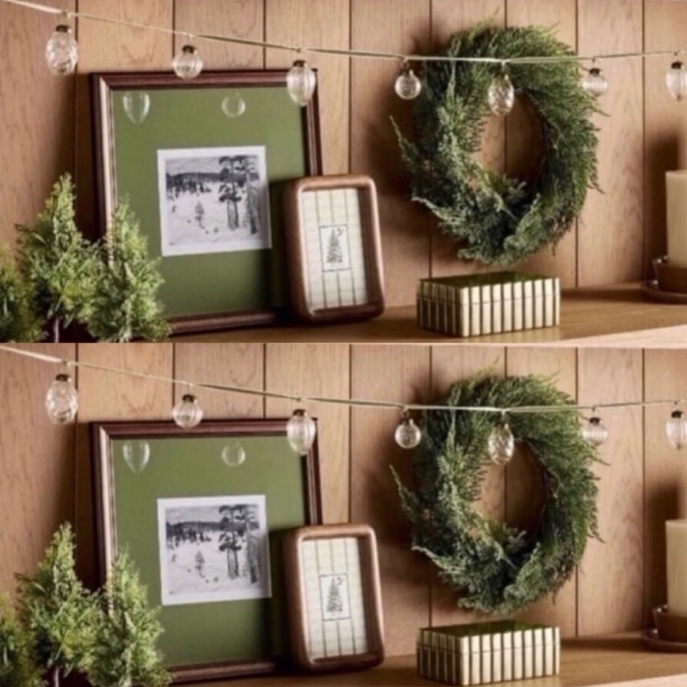 Hearth & Hand (Set of 2) 6' Mini Glass Ornament Decorative Christmas Garland